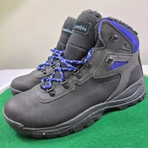 Columbia Waterproof Hiking Boots Womens 11 Black BL0933-010 NWOT Suede Rugged